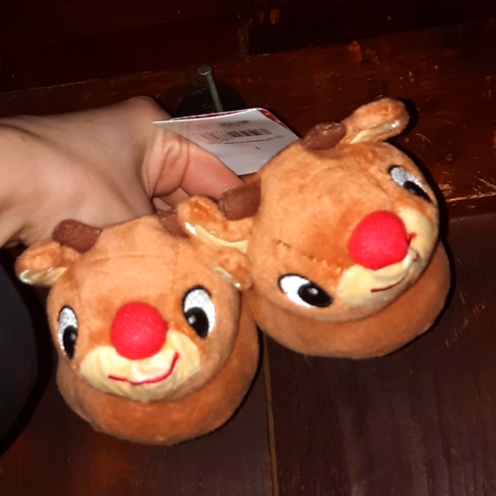 🍀3/15 Rudolph Christmas Slippers